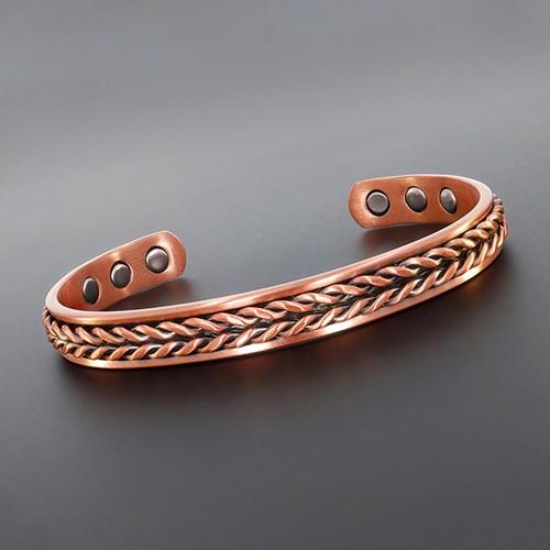 Equilibrium Men's Herringbone Copper Bangle Model 339438