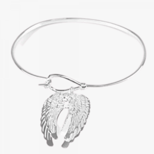 Jewellery Equilibrium, Angel Wings, Bangle, Silver Plated