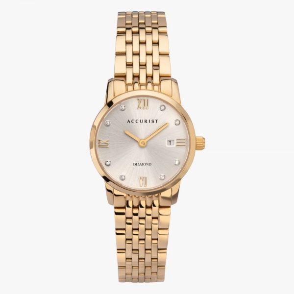 Rose Gold Plated, Stainless Steel, Diamond Watch, Accurist, Ladies Watch