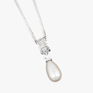 Equilibrium Jewellery Teardrop Baguette necklace